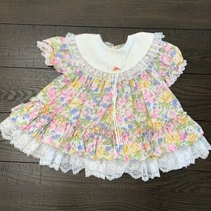 100% Cotton Short Sleeve Floral Dress